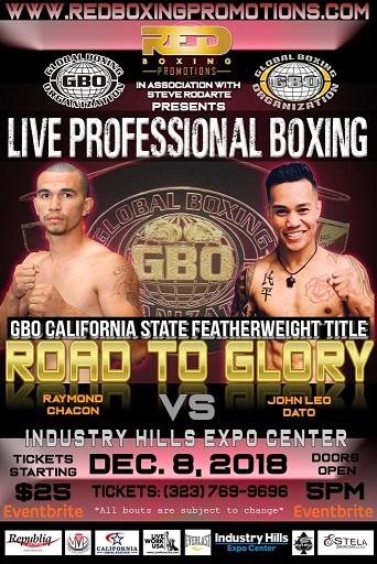 Road to Glory: Live Professional Boxing featuring Filipino boxers, Recky "The Terror" Dulay and John Leo "The King" Dato