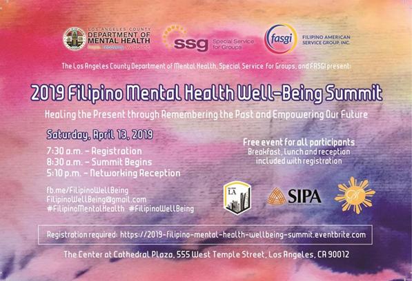 2019 Filipino Mental Health Well-Being Summit